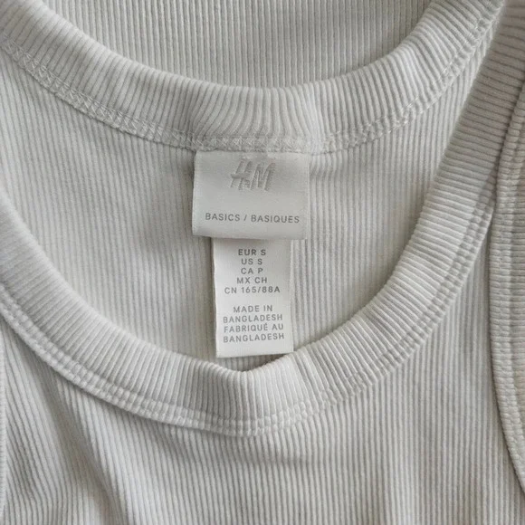 Lot of 3 Sleeveless Tank Tops Womens S Ribbed Crop Bundle Cotton Summer Basics - Picture 3 of 8